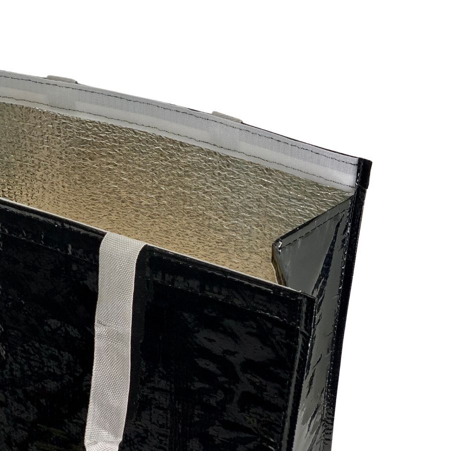 Laminated cooler bag insulated with logo – Black color